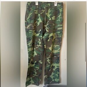 Five Brother Vintage 70's Mens Camouflage Cargo Pants MADE IN USA 32x30